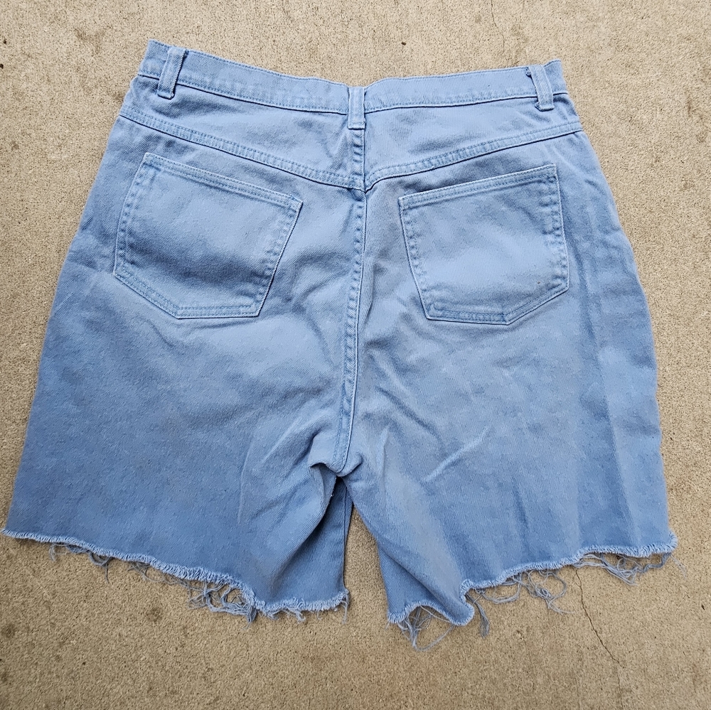 Vintage 50s 60s cutoff demin blue shorts - Picture 2 of 3